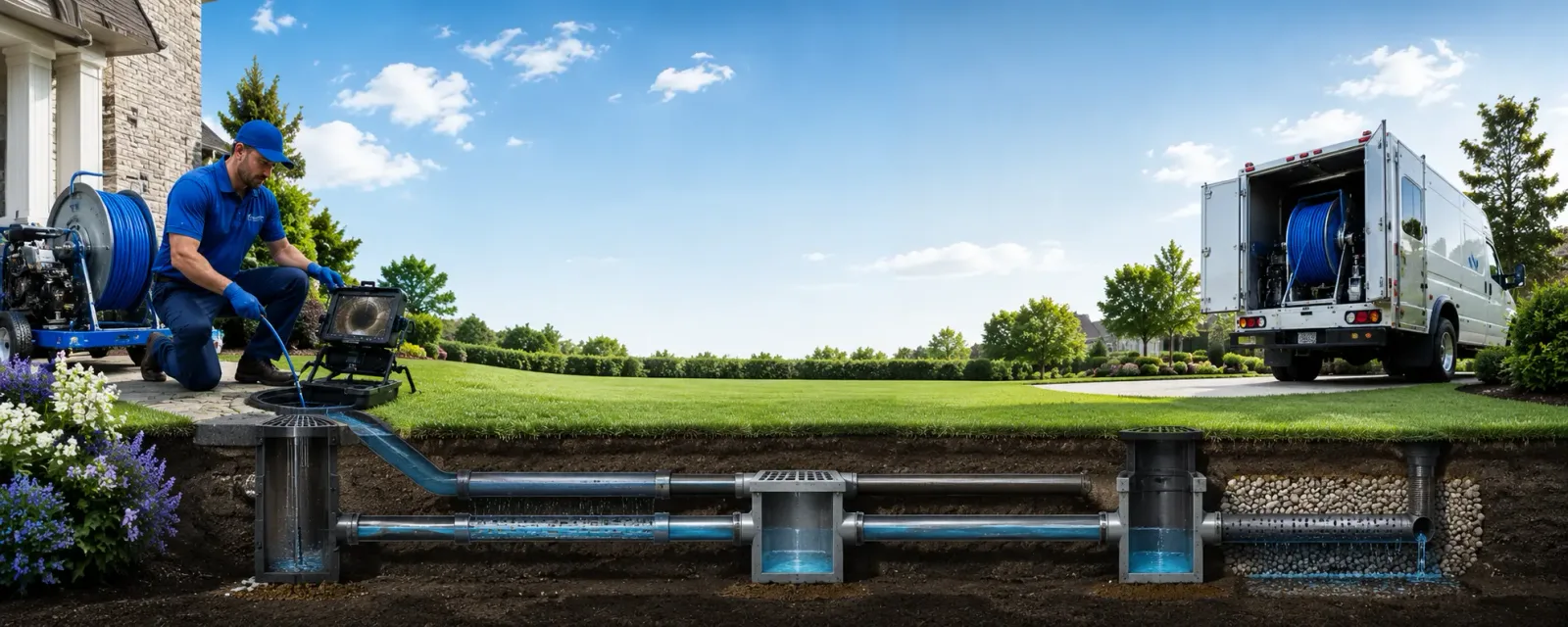 Outdoor drain cleaning information for Glen, WV